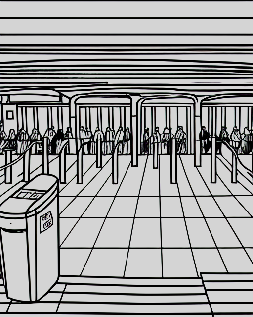 Semaphores - Railway Station Turnstiles